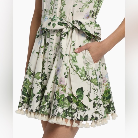 ALICE & OLIVIA Lucy Shirtdress. Ivy Romance Print— NWT Sz 2 - Picture 8 of 11